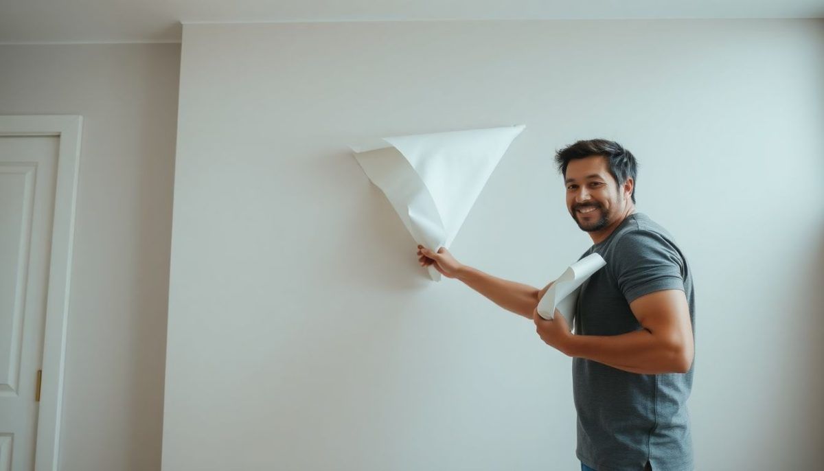 Technique coupe papier peint