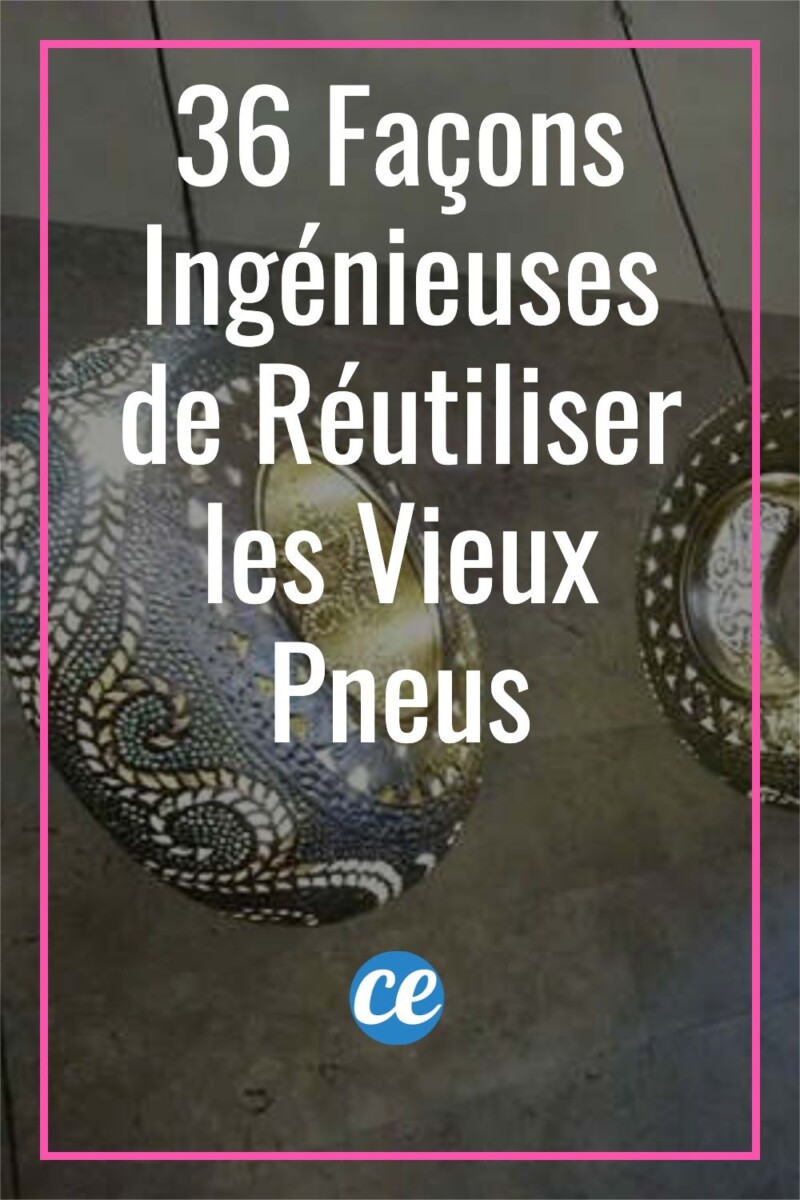 D&eacute;coration jardin pneus recycl&eacute;s