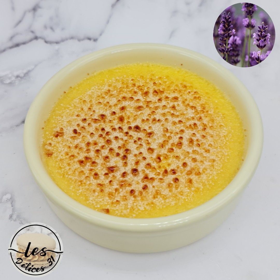 Cr&egrave;me br&ucirc;l&eacute;e lavande