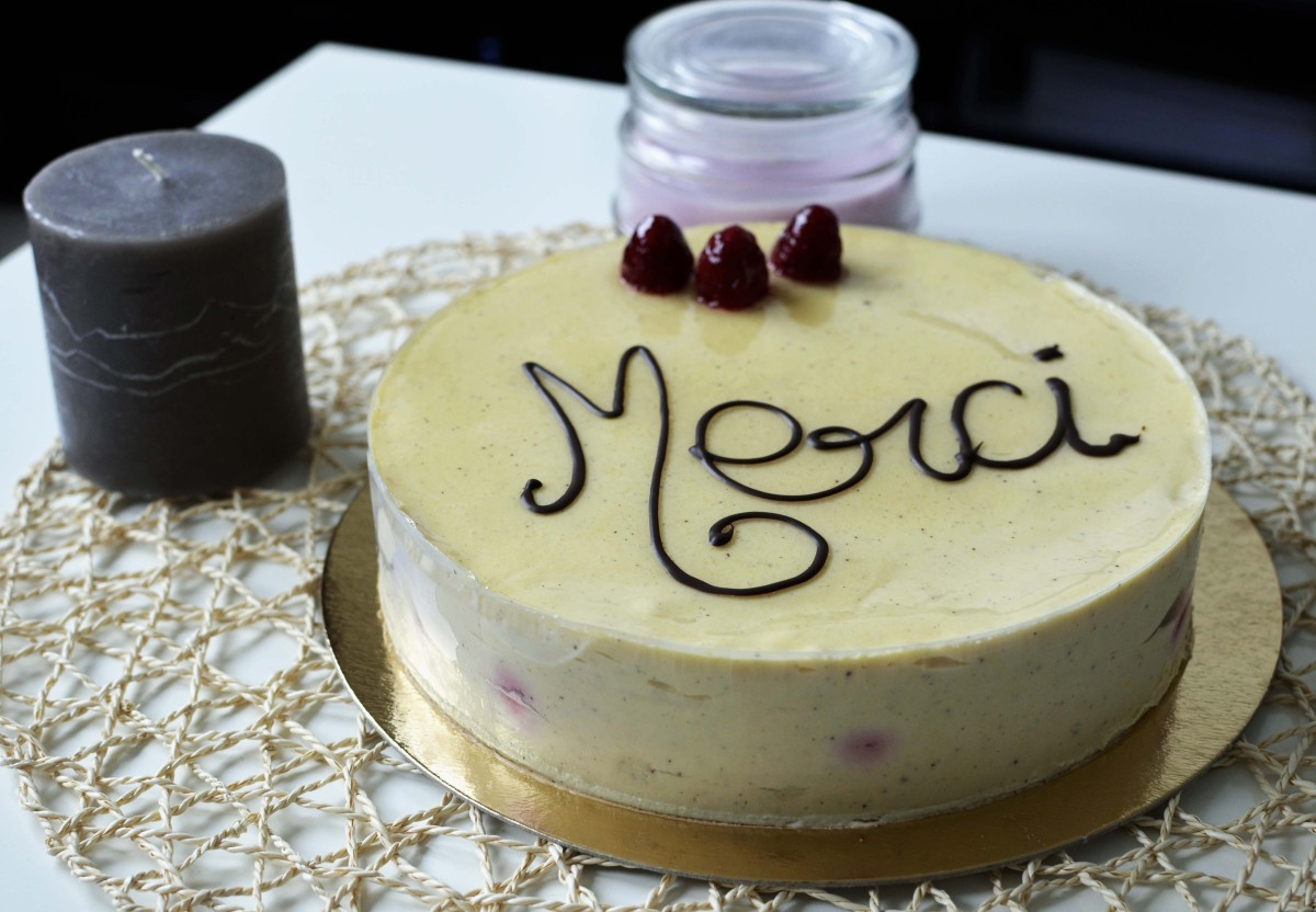 Bavarois vanille bleue