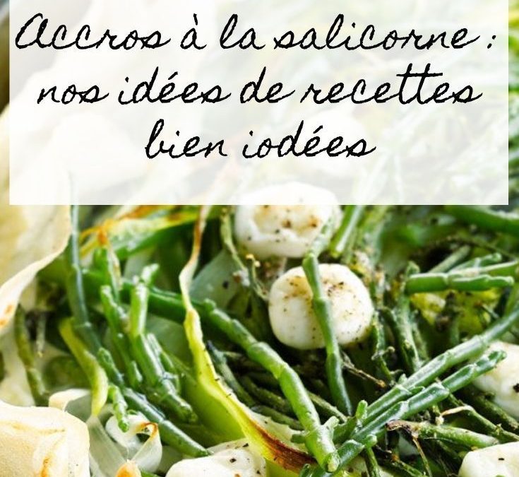 La nage de crustacés réduite de 500ml to 50cl, émulsion iodée et salicorne.