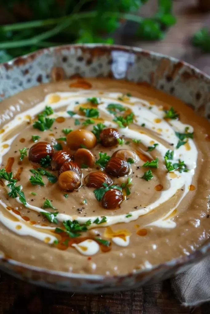 Velout&eacute; ch&acirc;taigne truffe