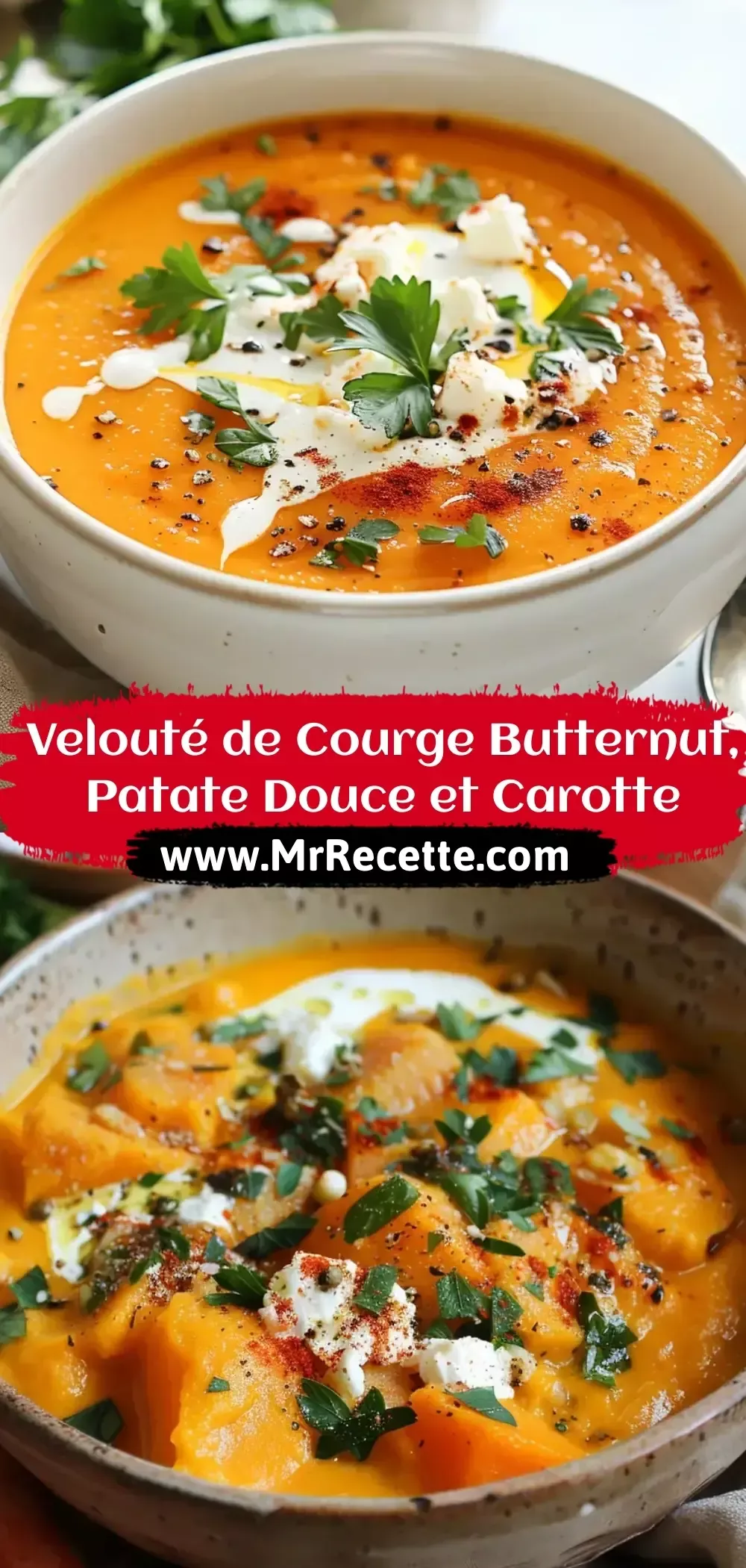 velout&eacute; de courge butternut