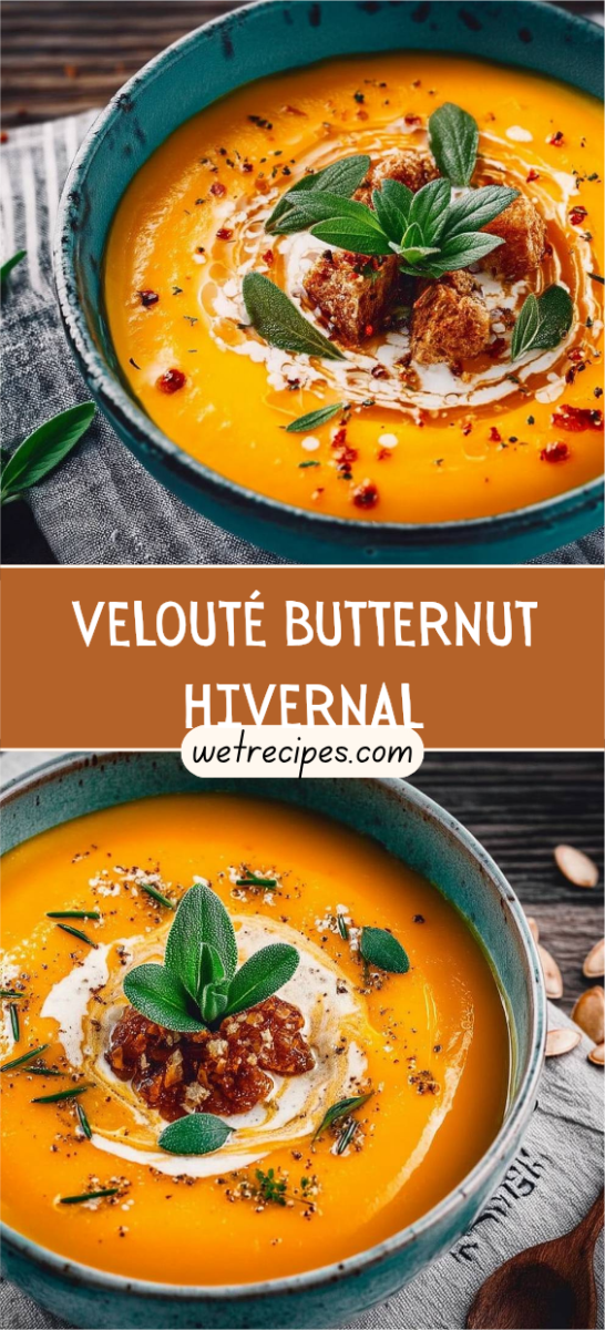 Velout&eacute; butternut graines de courge