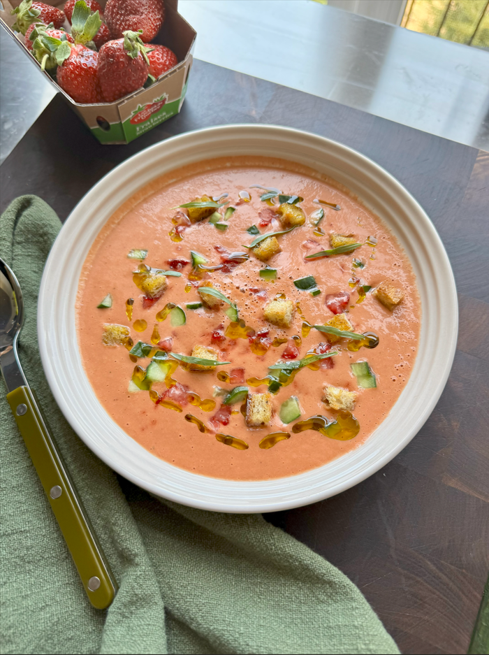 gaspacho de fraises