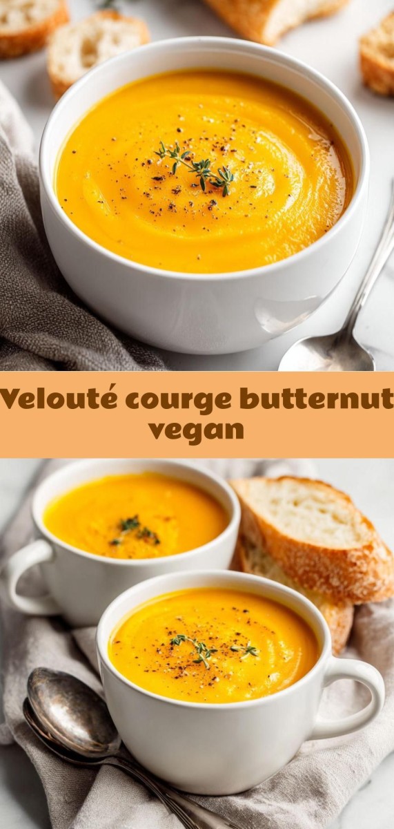 Velout&eacute; butternut graines de courge