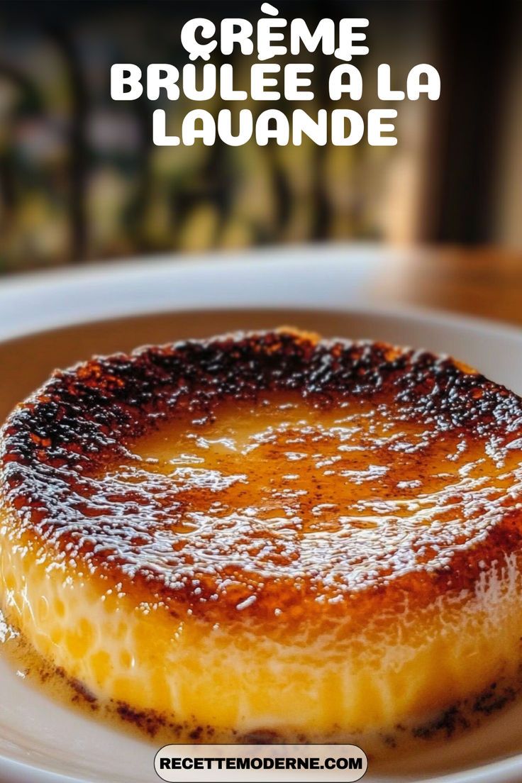 Cr&egrave;me br&ucirc;l&eacute;e lavande