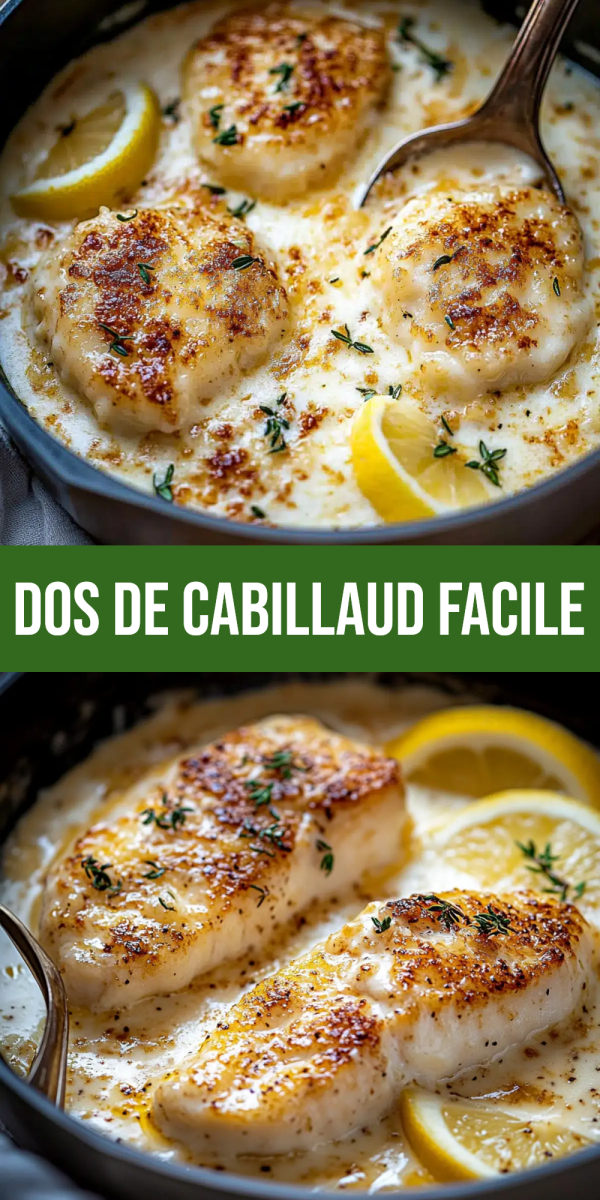 Dos de cabillaud nacr&eacute;