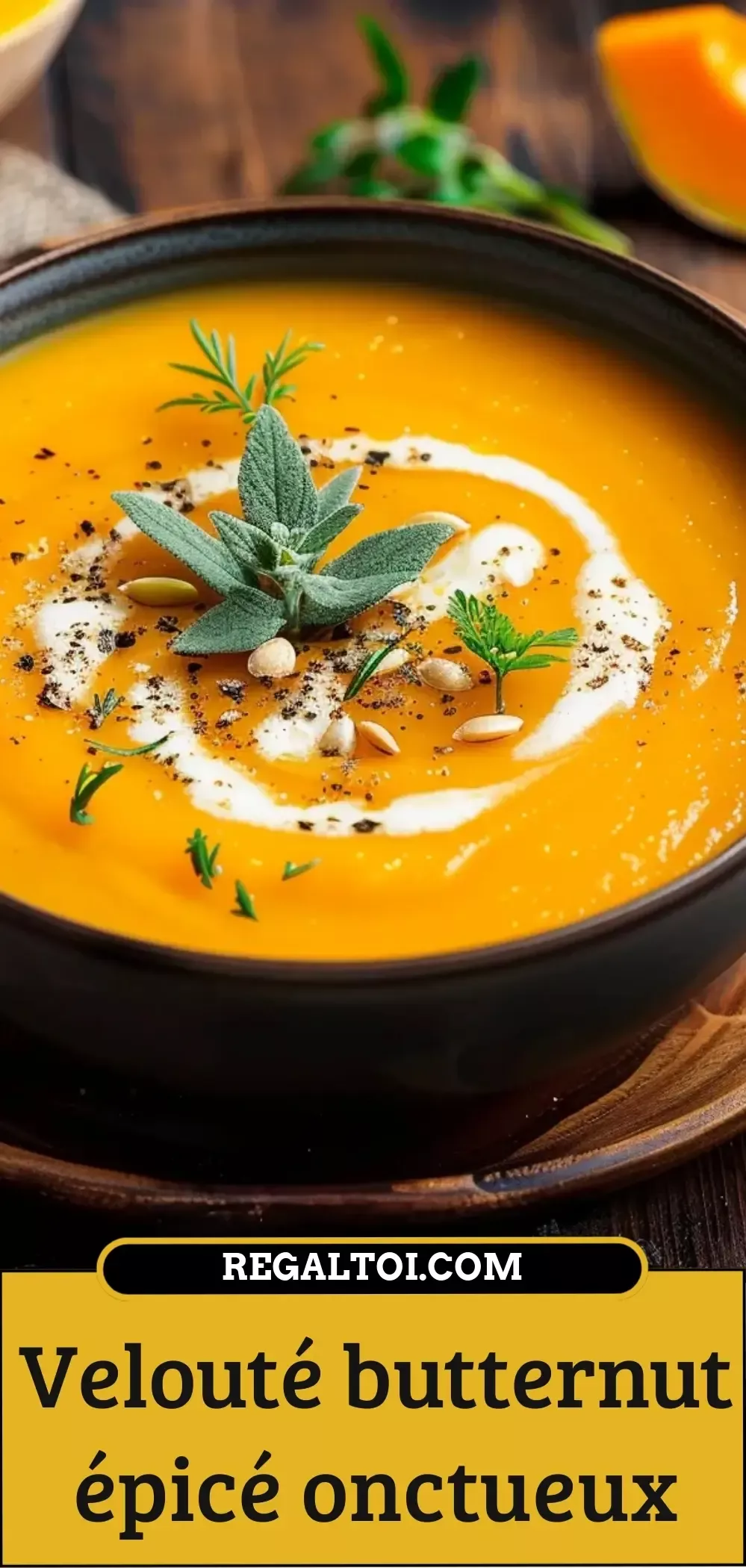 velout&eacute; de courge butternut