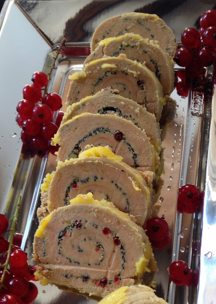 Foie gras po&ecirc;l&eacute; framboise