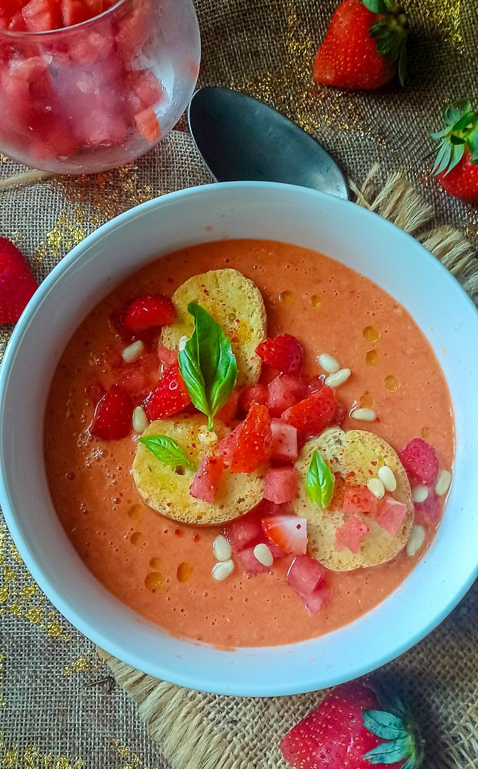 gaspacho de fraises
