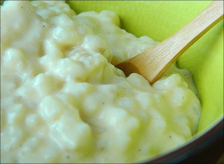 Riz au lait f&egrave;ve tonka