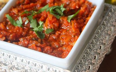 L’essence de tomate clarifiée à partir de 100 ml d’eau de végétation et basilic pourpre.