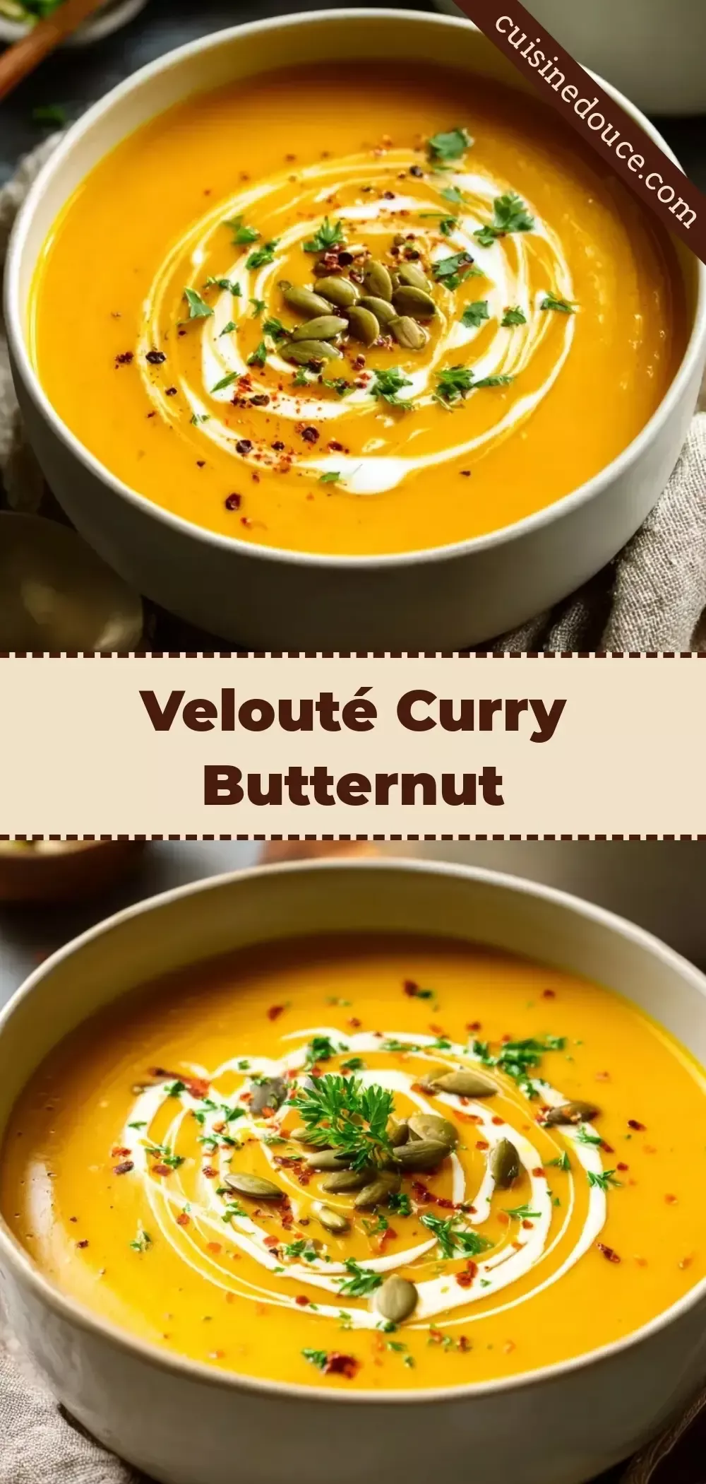 velout&eacute; de courge butternut