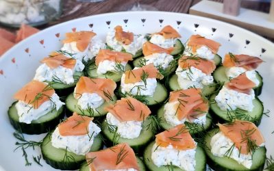 Le rafraîchissement au concombre de 20 cl to 200ml, servi en mise en bouche.