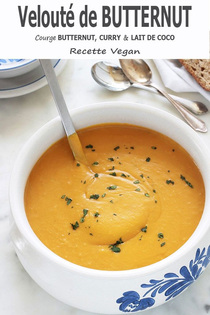 Velout&eacute; butternut graines de courge