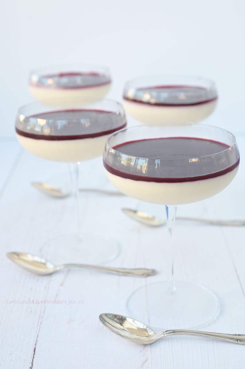 Bavarois vanille bleue