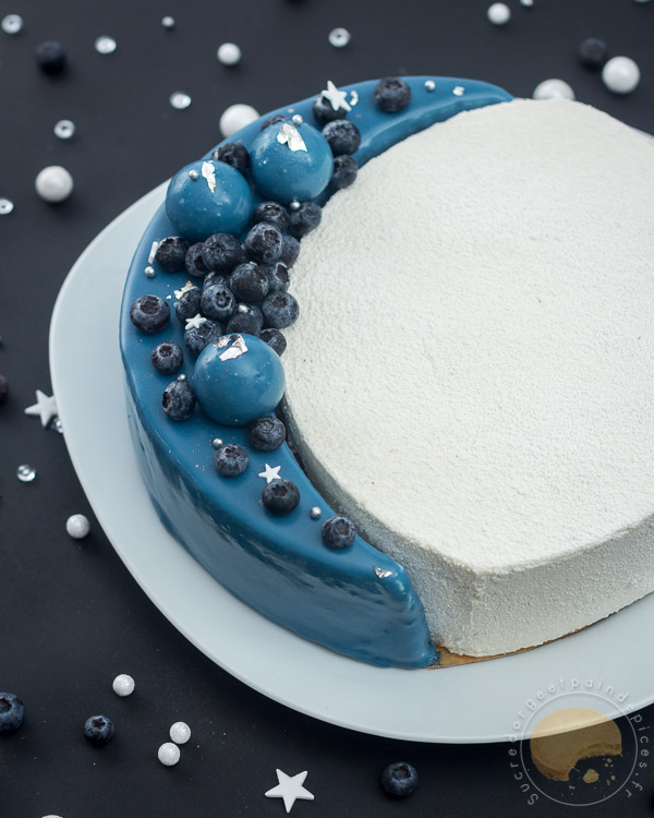 Bavarois vanille bleue